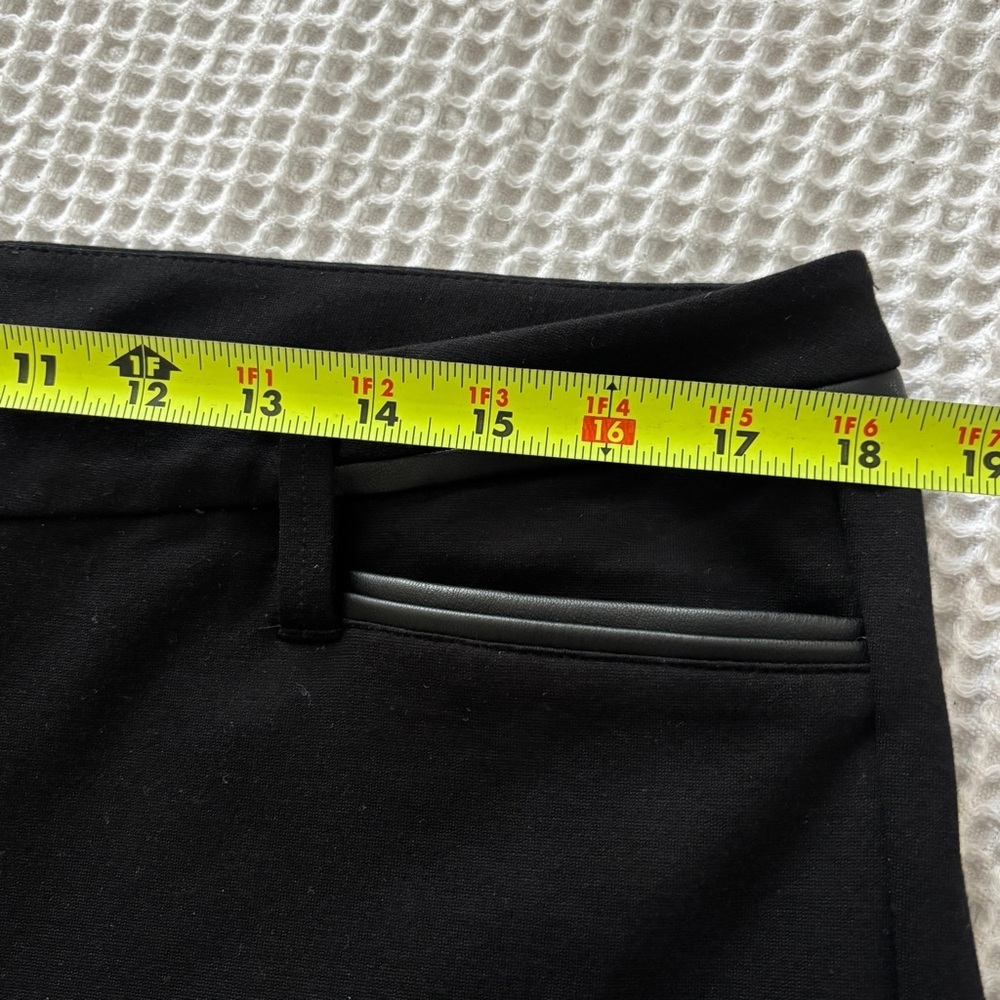 NYDJ Black Straight leg Trouser Pants In Ponte Knit tummy control - Picture 11 of 13